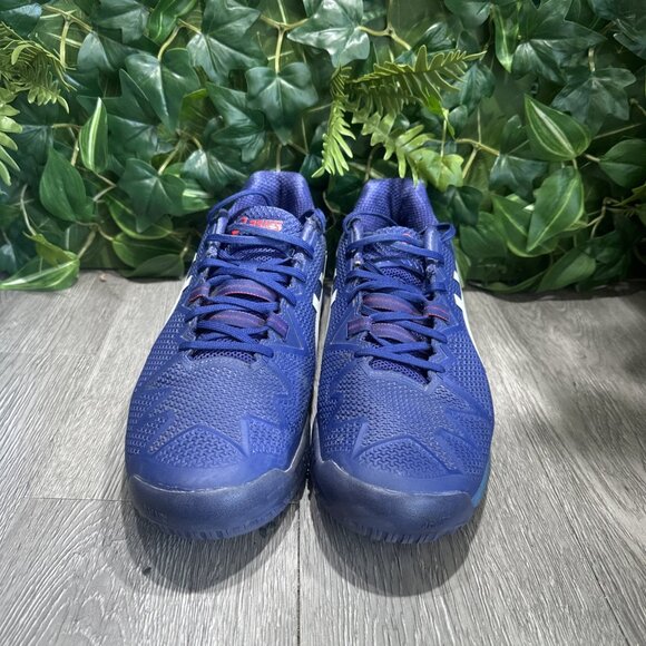 Asics Gel Resolution 8 Clay Tennis Shoes Mens Size 11.5 Blue Pickleball Sneakers main image 6